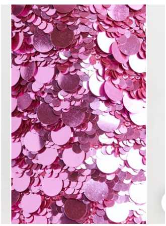 Pink Sequin Strapless Mini Dress