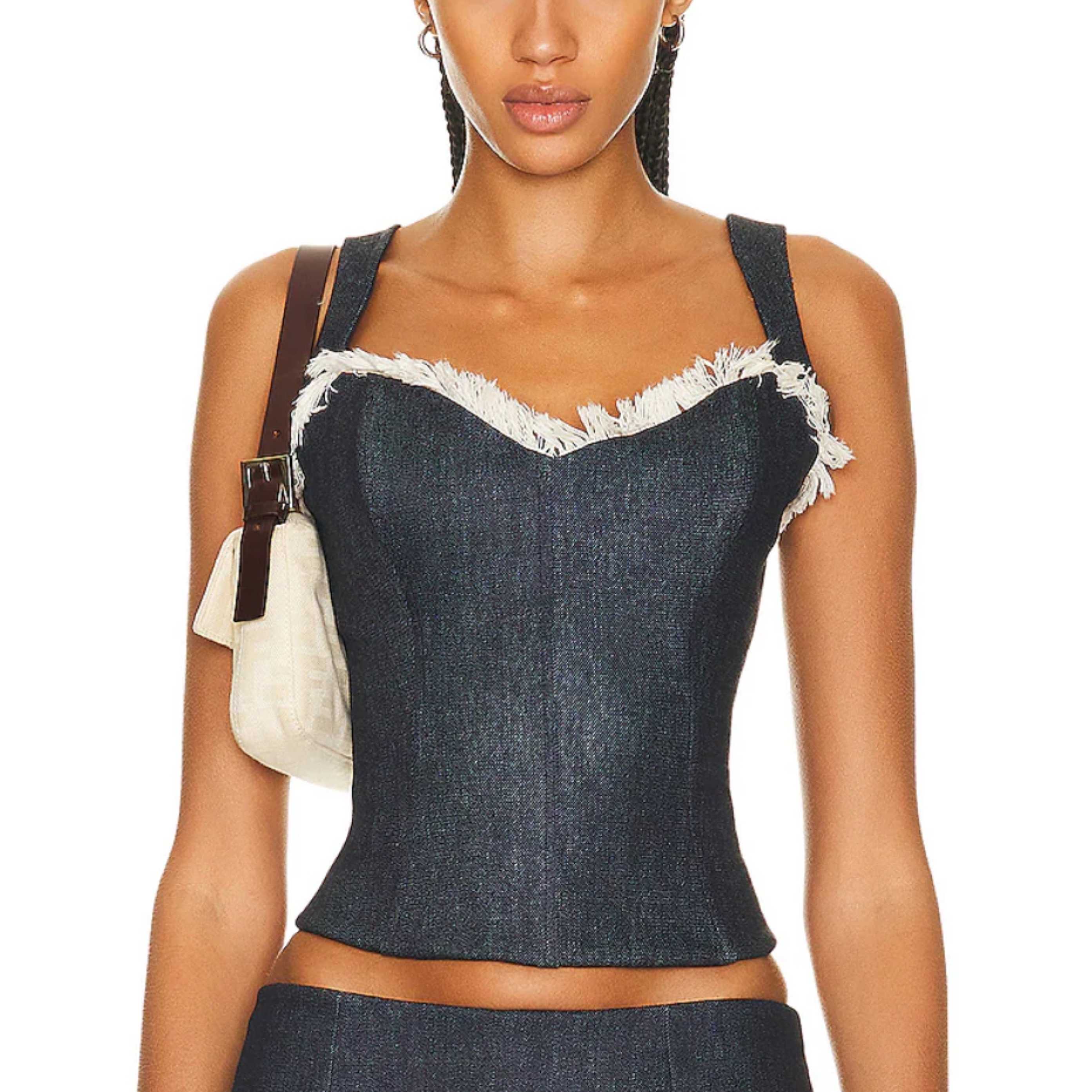 Mirror Palais Denim Corset