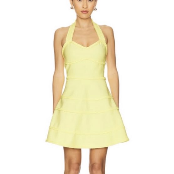 Ellis Yellow halter mini