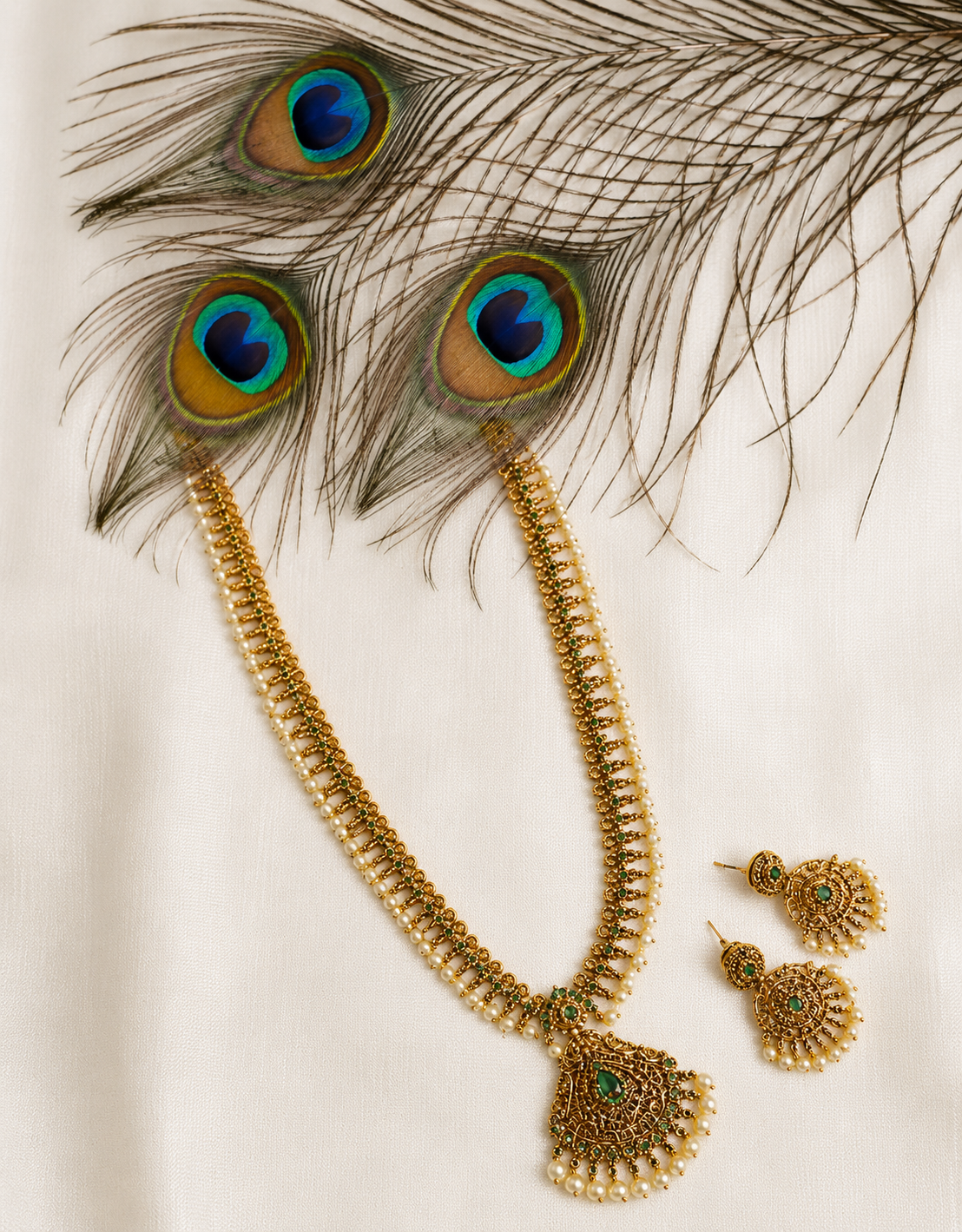 RJ009 Neelamayura Bridal Necklace