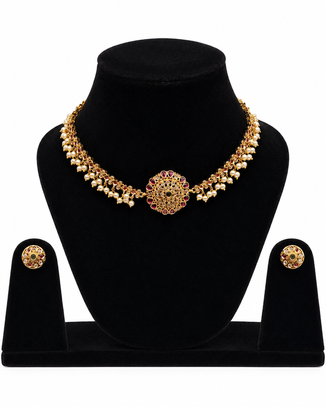 RJ032 Vaidehi Traditional Pearl Set