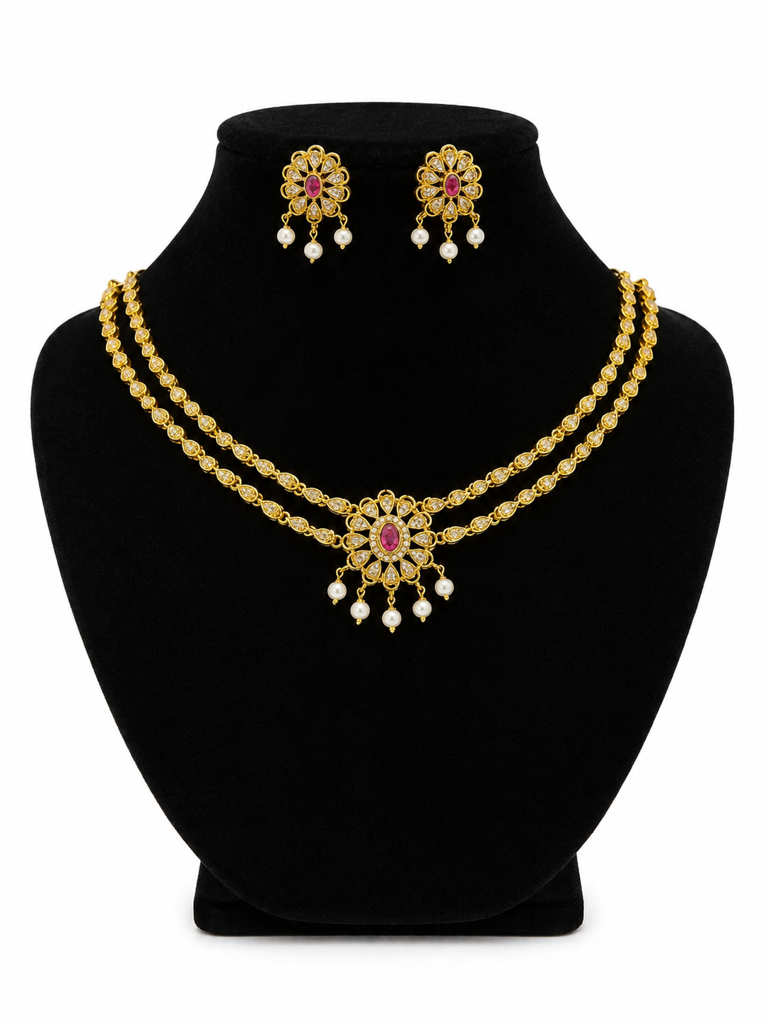 RJ057 Lakshmi Pushpa Necklace