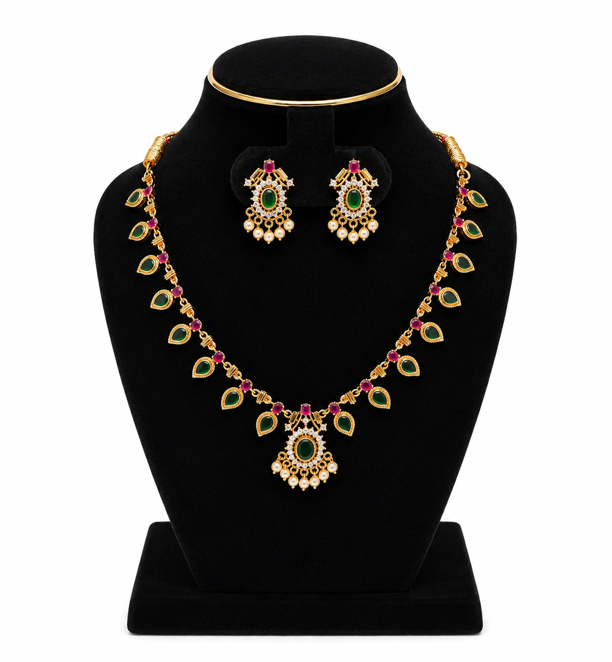 RJ072 Palakka DewDrop Necklace