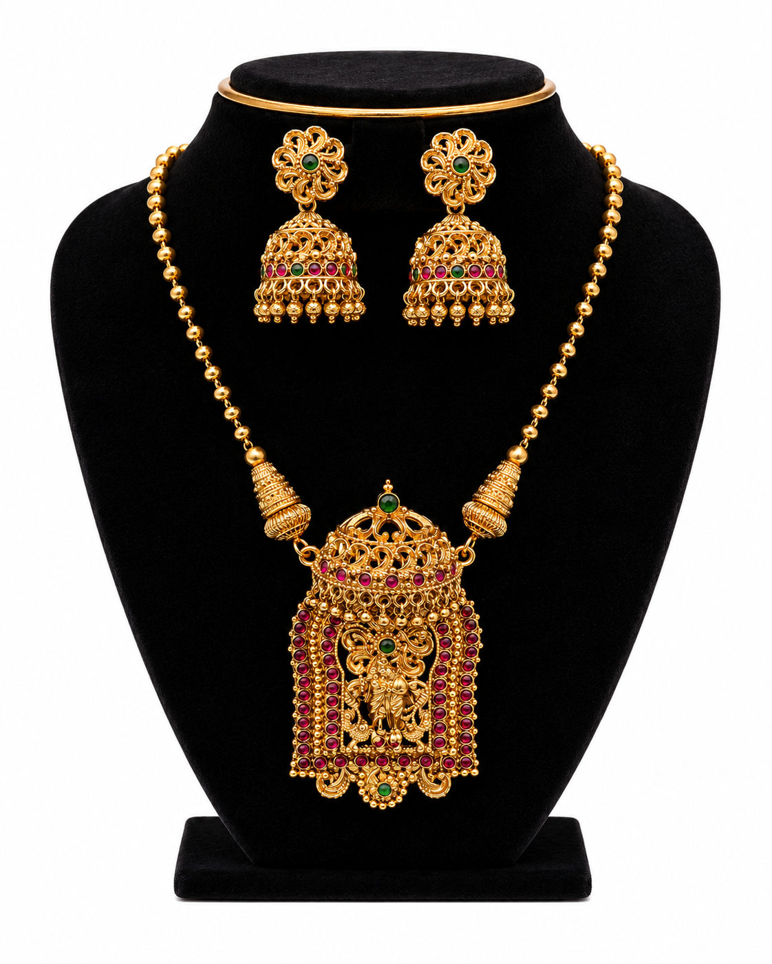 RJ076 Radha Temple Pendant Haaram