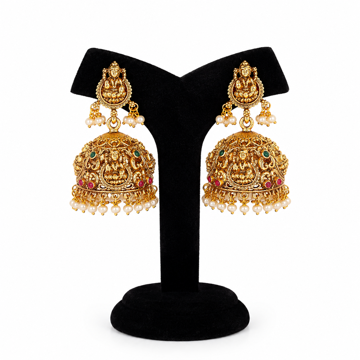 RJ080 Divya Vaibhavam Traditional Jhumkas