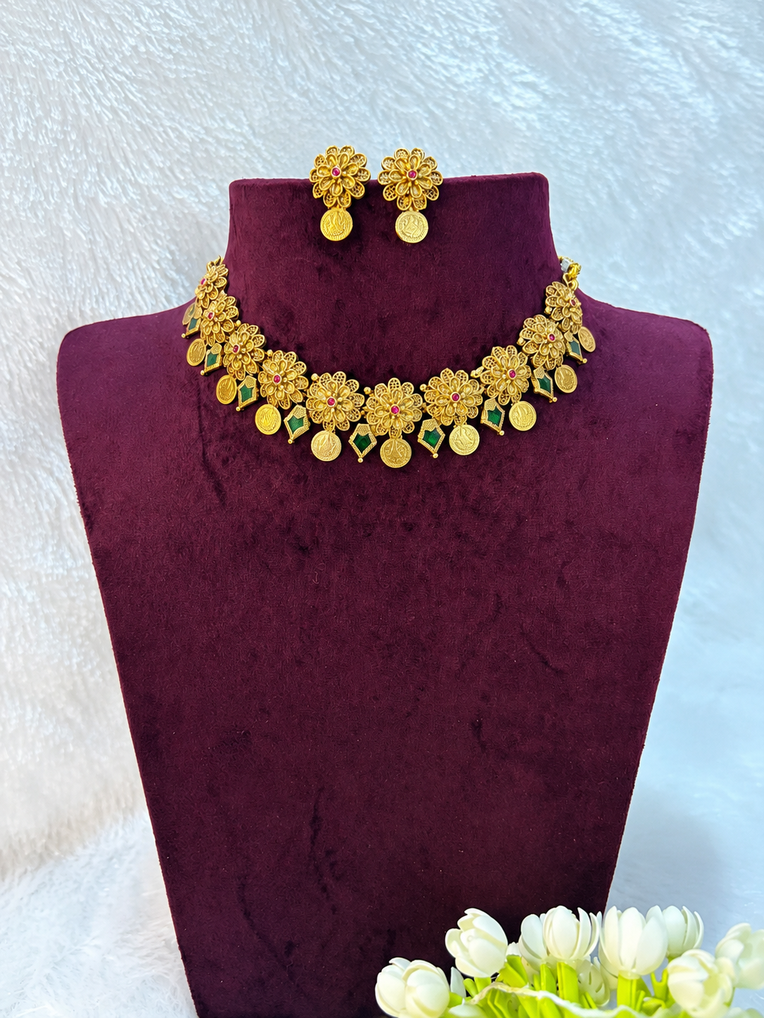 RJ132 Palakka Coin Necklace Set