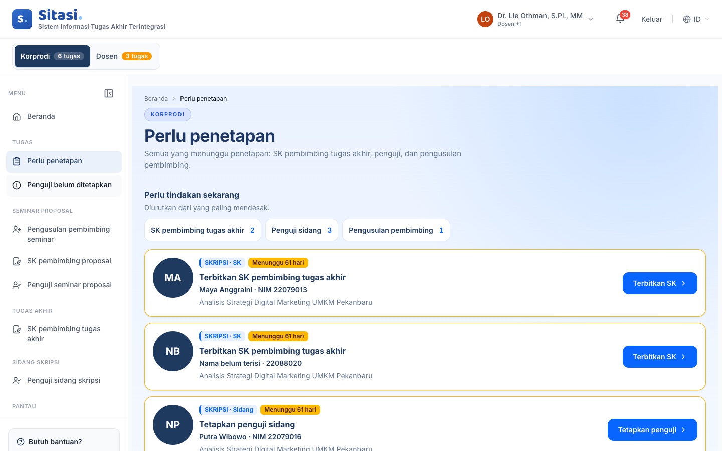 Halaman Perlu penetapan