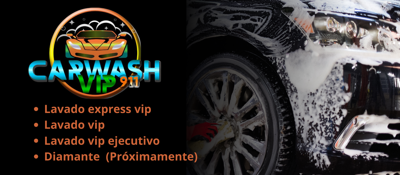 logo CAR WASH VIP 911