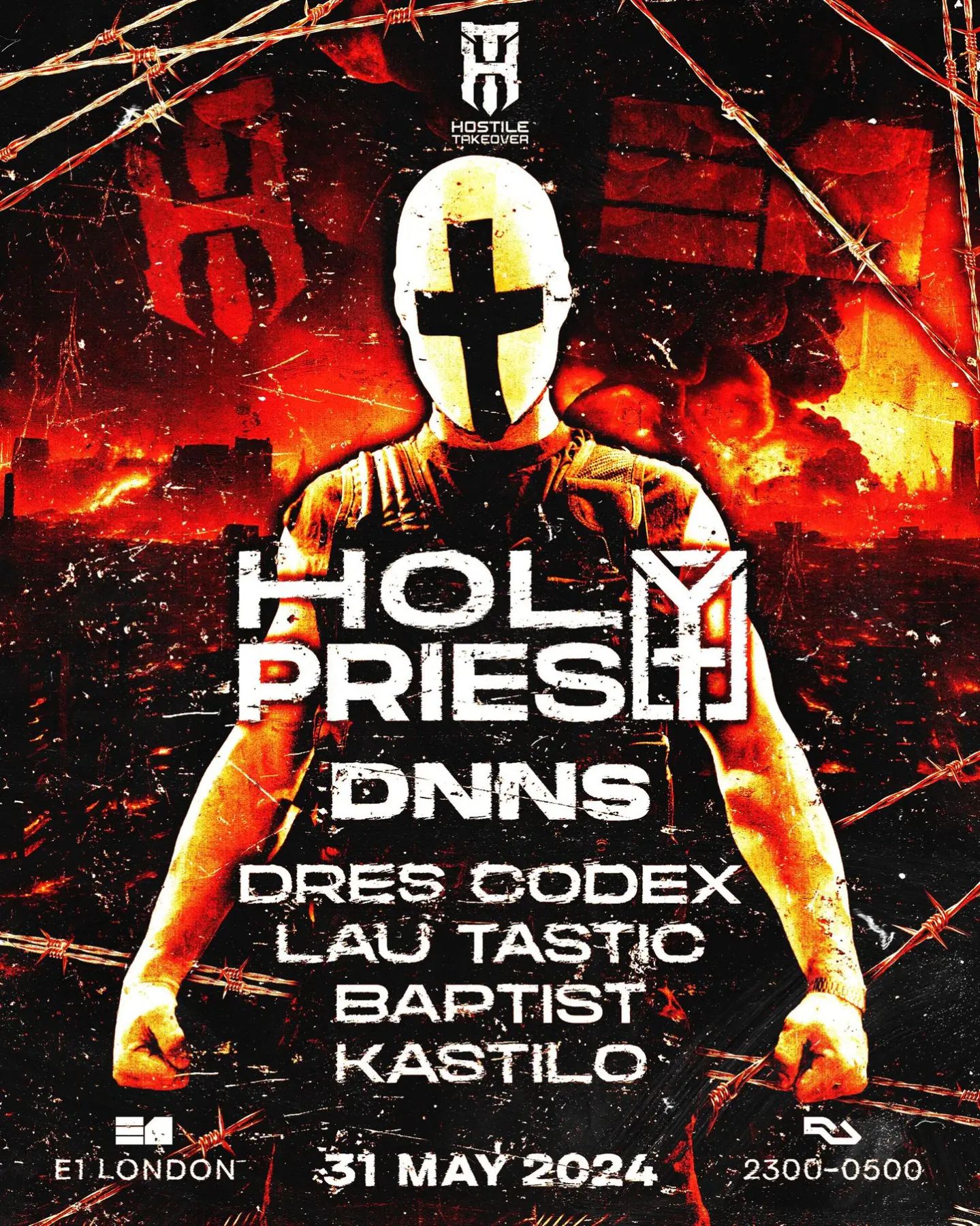 Holy Priest + DNNS London Debut - Hostile Takeover Phase 3 (Hard Techno + Hardcore + Rawstyle) E1