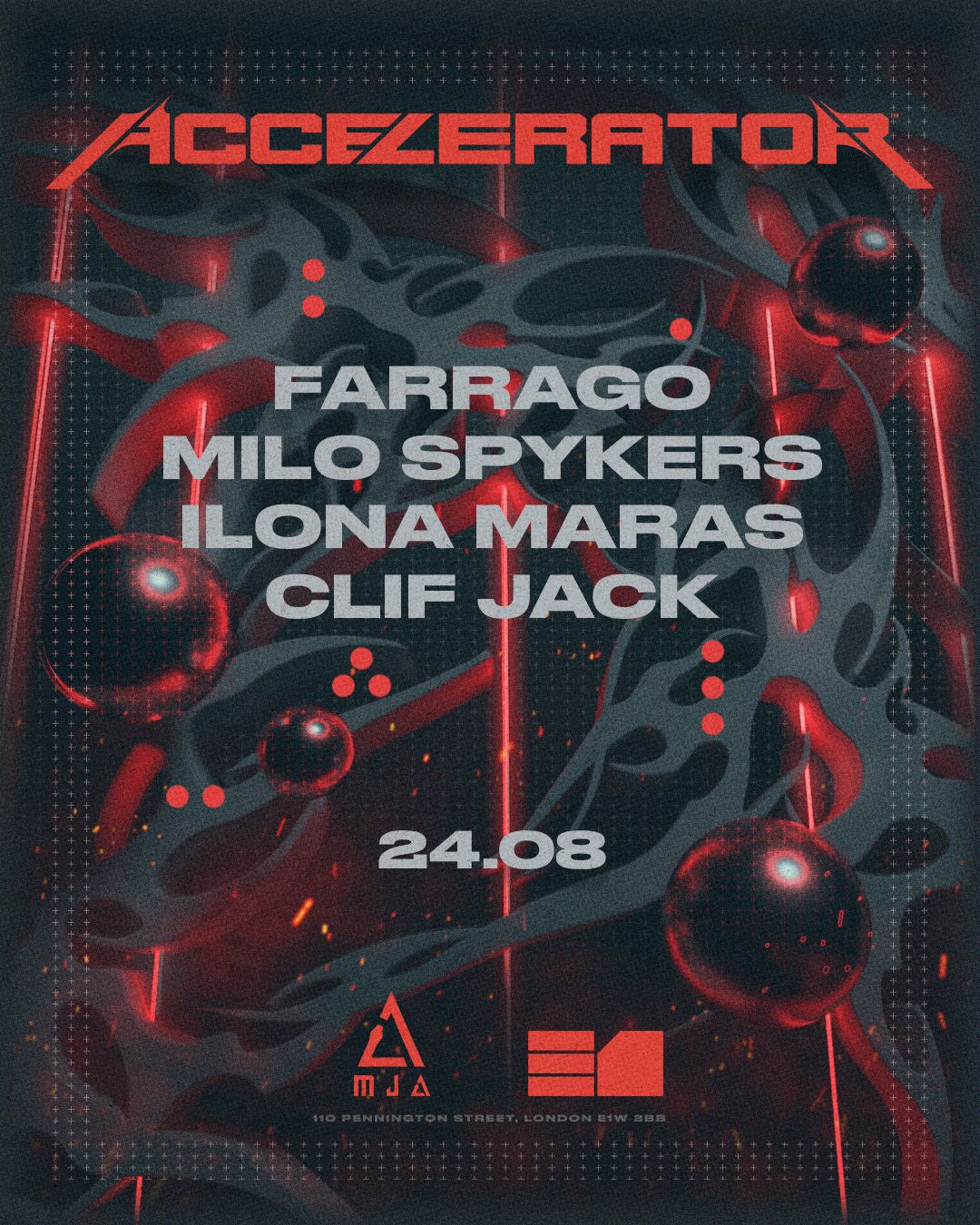 Farrago, Milo Spykers, Ilona Maras, Clif Jack E1