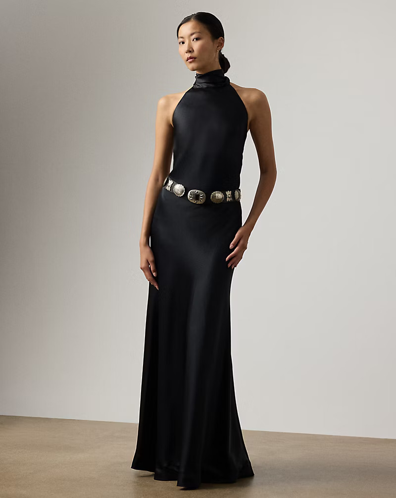 Masina Stretch Satin Skirt