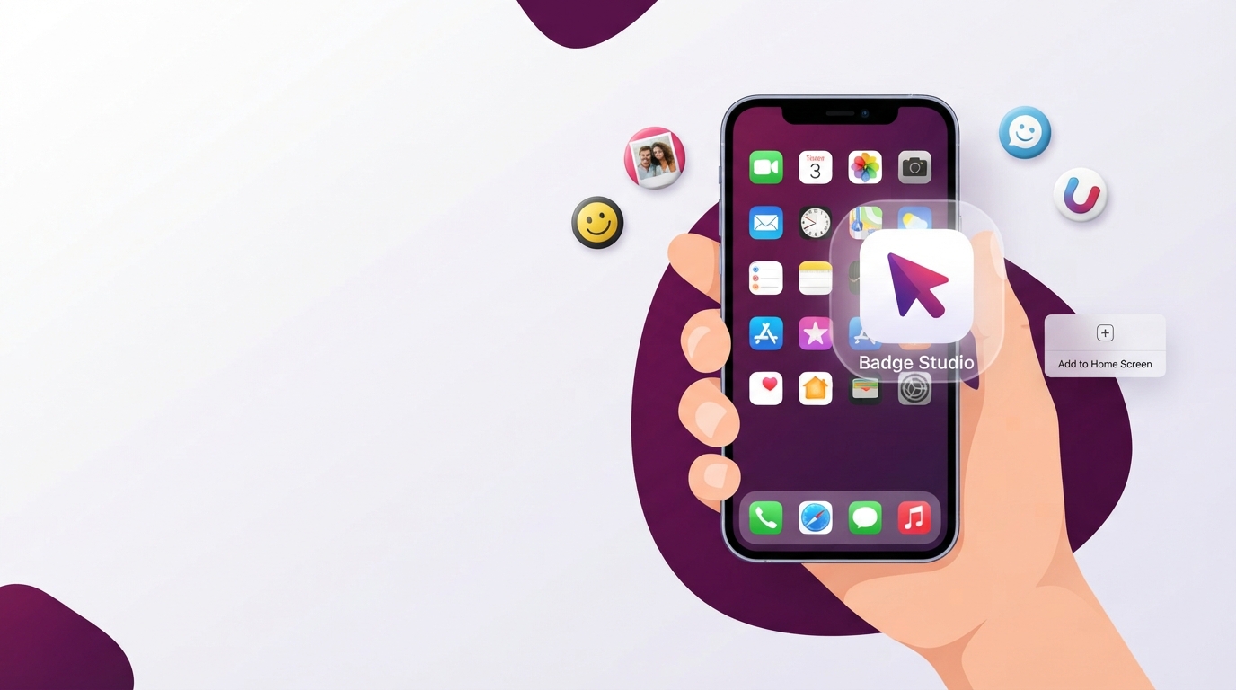 How to Add My Badge Studio as an App on iPhone & Android