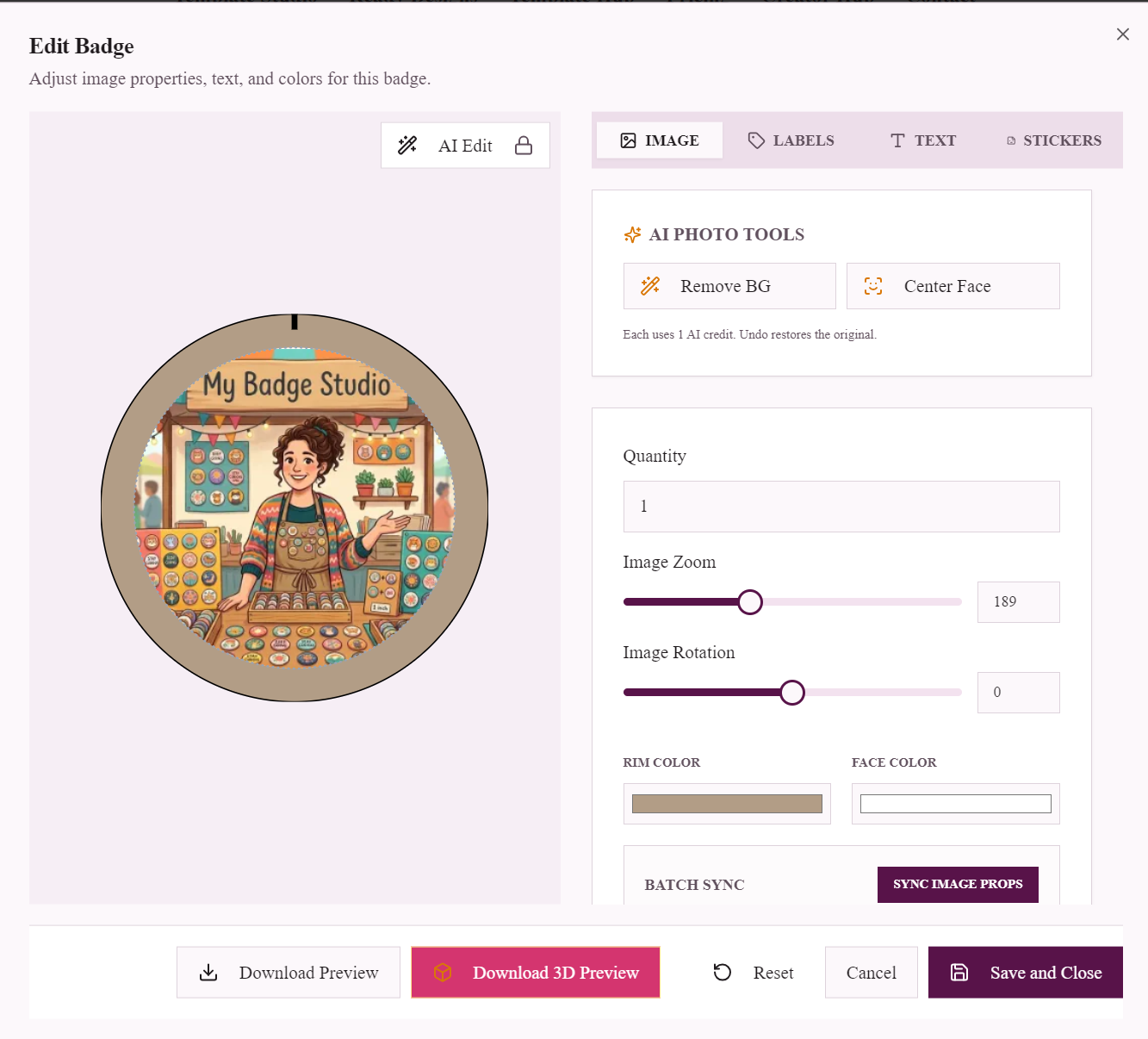 How to Download a 3D Image of Your Badge or Fridge Magnet
