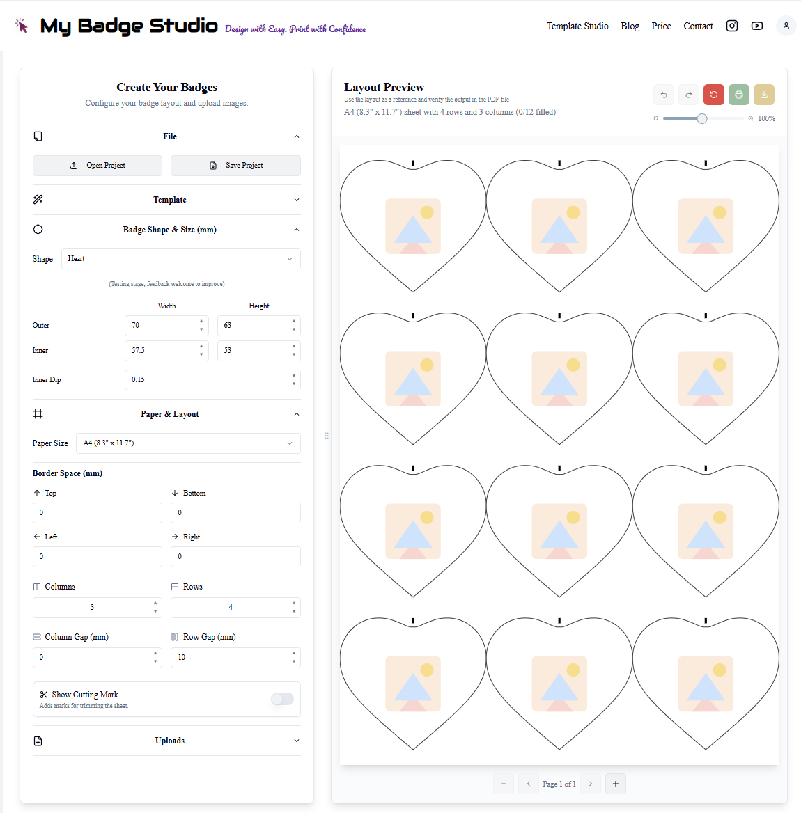 Heart Badge Template Guide: Sizes, Setup & Design Ideas
