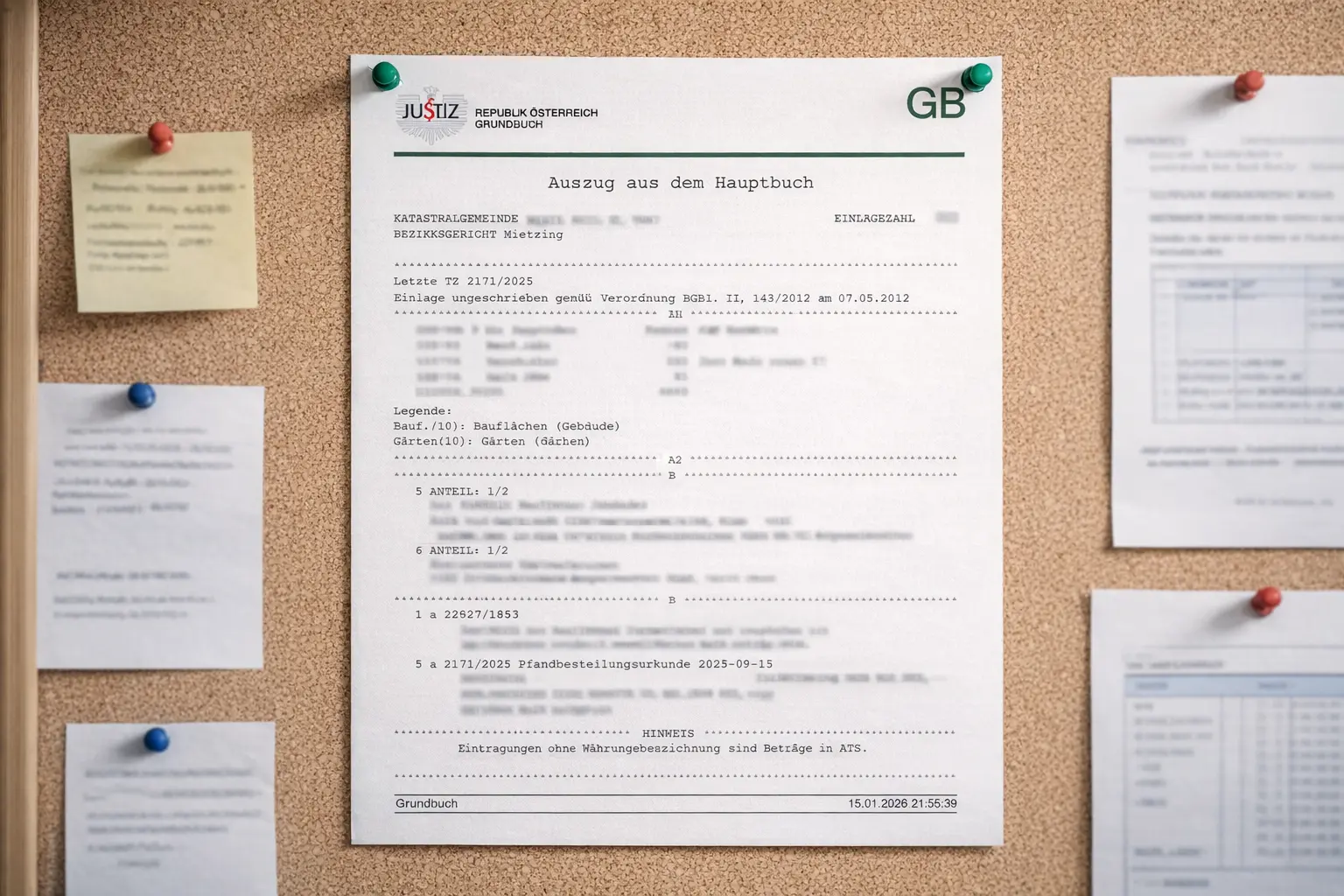 Grundbuchauszug in Österreich online beantragen: alles, was Sie wissen sollten