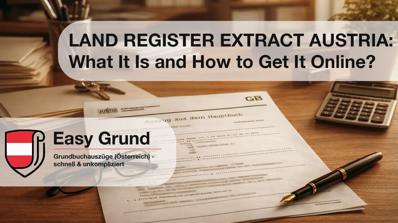 Land Register Extract Austria (Grundbuchauszug): What It Is and How to Get It Online