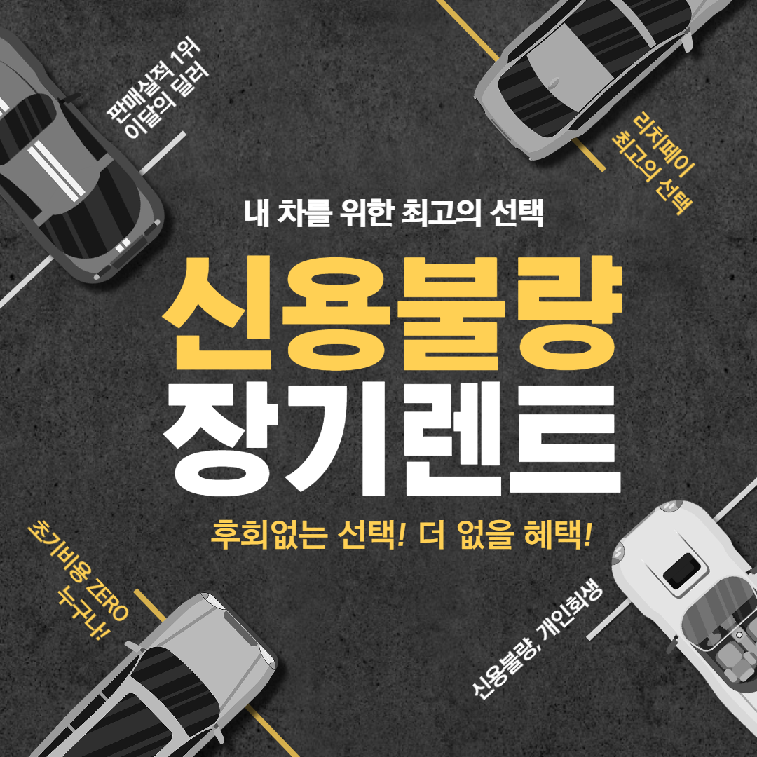 신불장기렌트 차량 예시