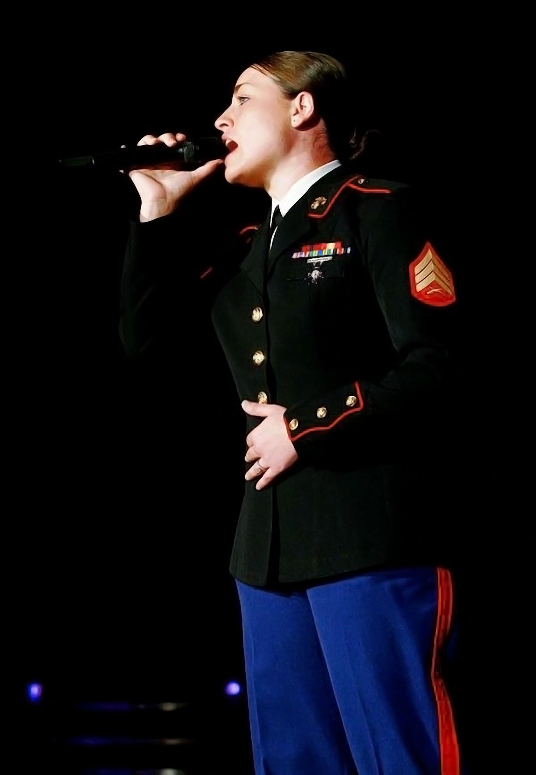 Aubrey Lynn Singing in Uniform1.jpg