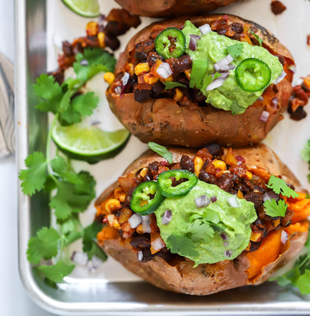 Loaded Sweet Potato Boats