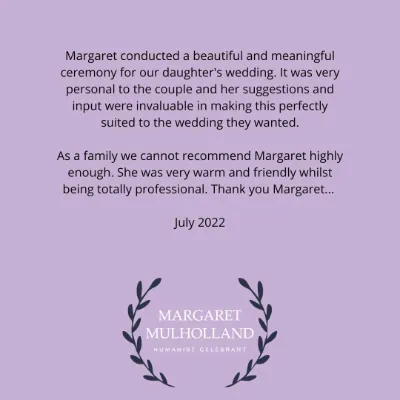 Margaret Mulholland Humanist Celebrant - 5