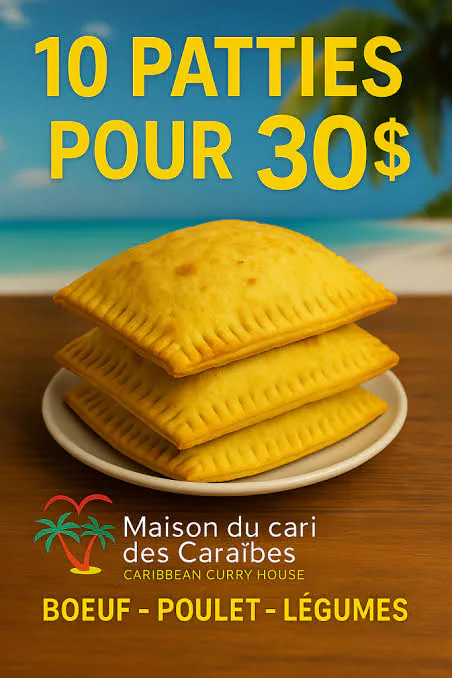 10 patties bundle at Caribbean Curry House