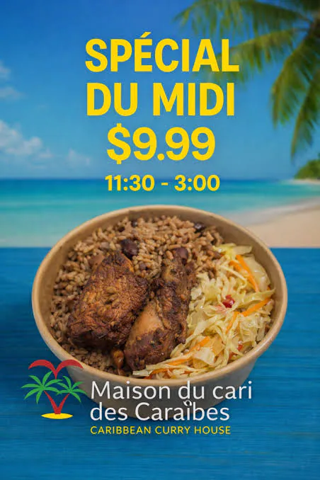 Rice Bowl Special at Caribbean Curry House
