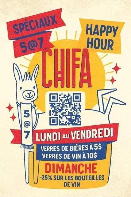 Weekday Happy Hour wine by the glass at Chifa