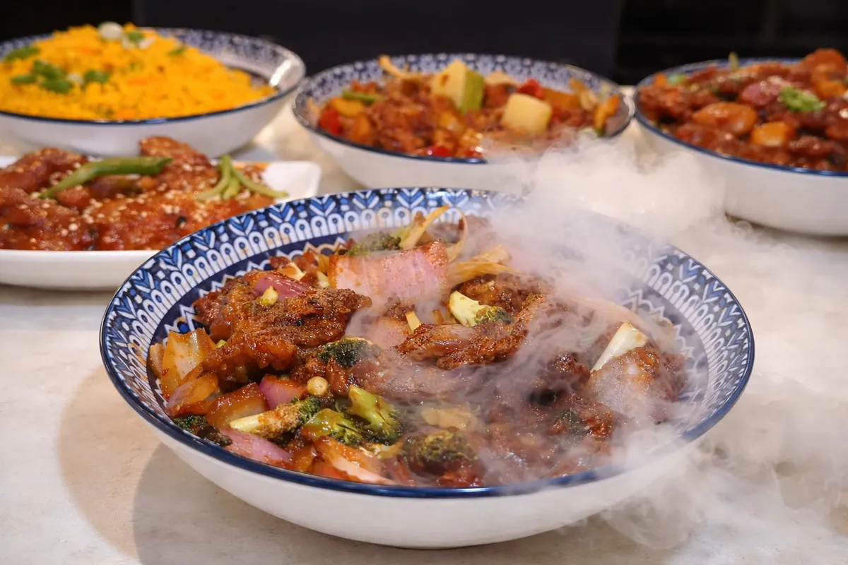 Asian buffet at Hakka Grill