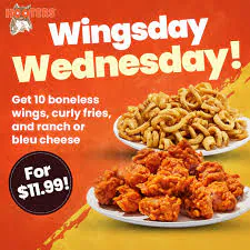 $11.99 Boneless Wings & Fries at Hooters