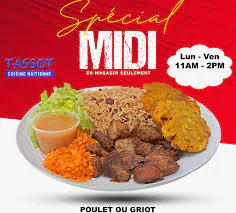 Spécial midi — griot or chicken at Tassot Creole