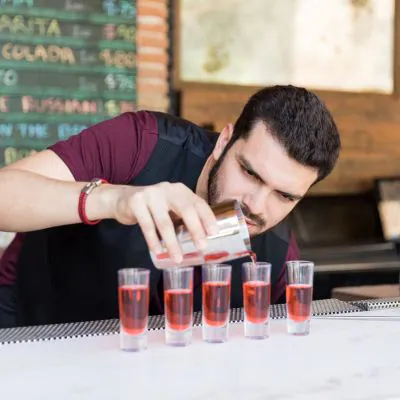 $2 Fireball shot special at 3 Brasseurs