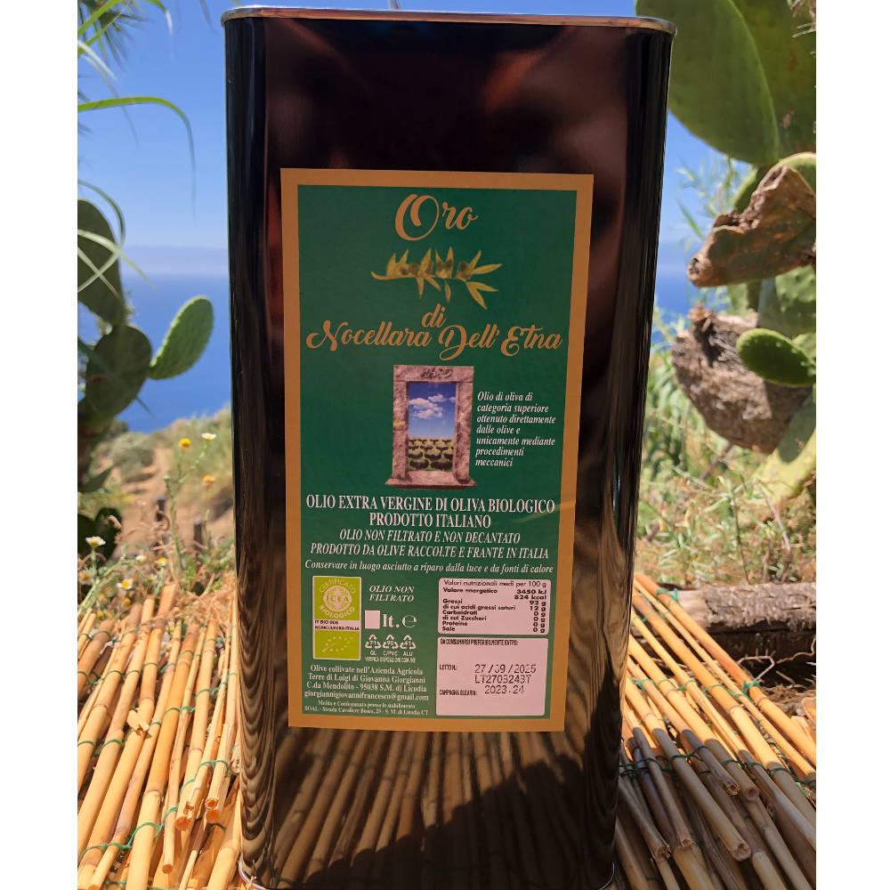 Olio EVO Monocultivar di Nocellara Etnea BIO - 5L