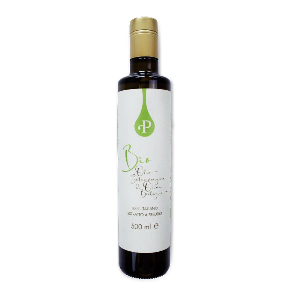  3 o 6 Pezzi di Olio Extravergine di Oliva Biologico in Bottiglia da 500ml (con Imballaggio Sicuro)