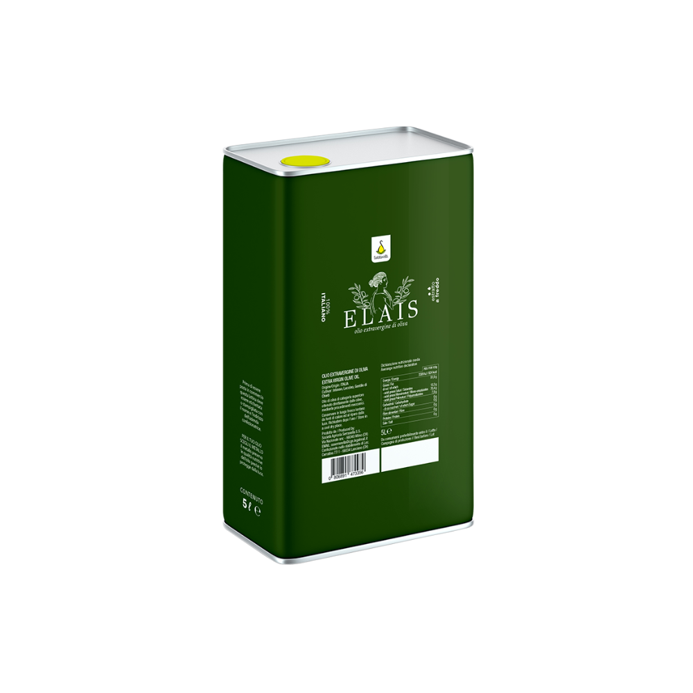 4 Lattine da 5L di Olio EVO 100% Italiano - Mix di 3 Cultivar: Leccino, Gentile di Chieti ed Intosso