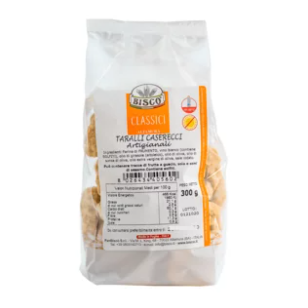 Taralli Caserecci Fatti a Mano - 300g