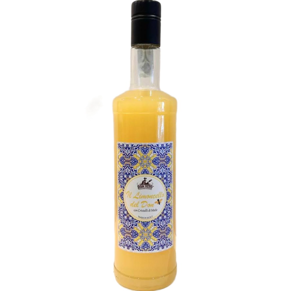 Limoncello Artigianale Siciliano con Cristalli di Miele - 70cl