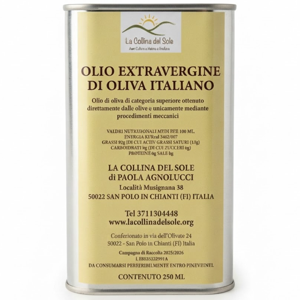 Olio Extravergine di Oliva 100% Italiano Biodinamico - 250ml