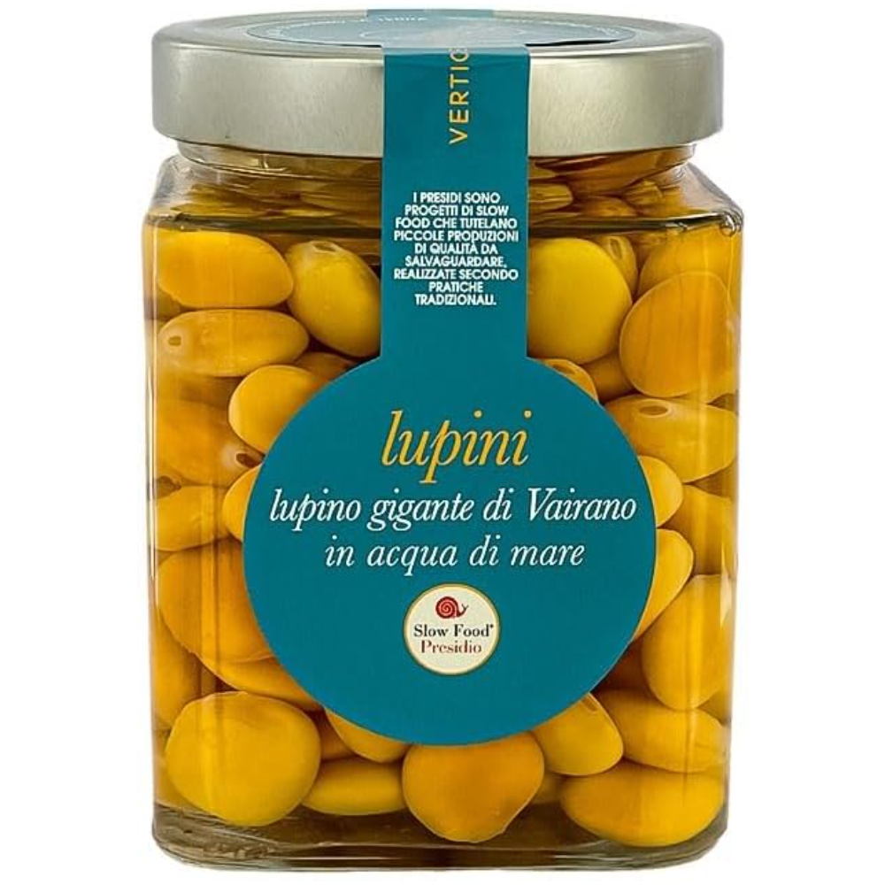 Lupini Giganti di Vairano in Acqua di Mare "Presidio SlowFood" - 130g, 370g, 1kg o 2,6kg