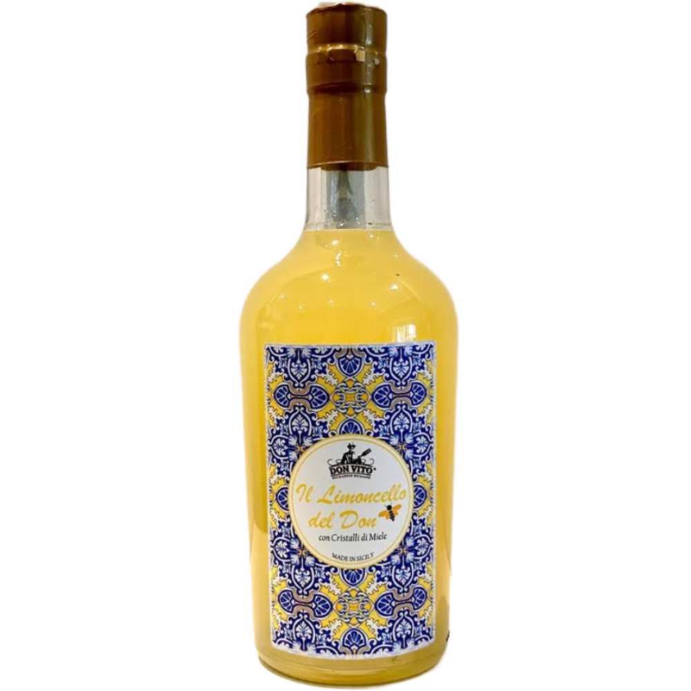 Limoncello Siciliano Artigianale con Cristalli di Miele - 50cl