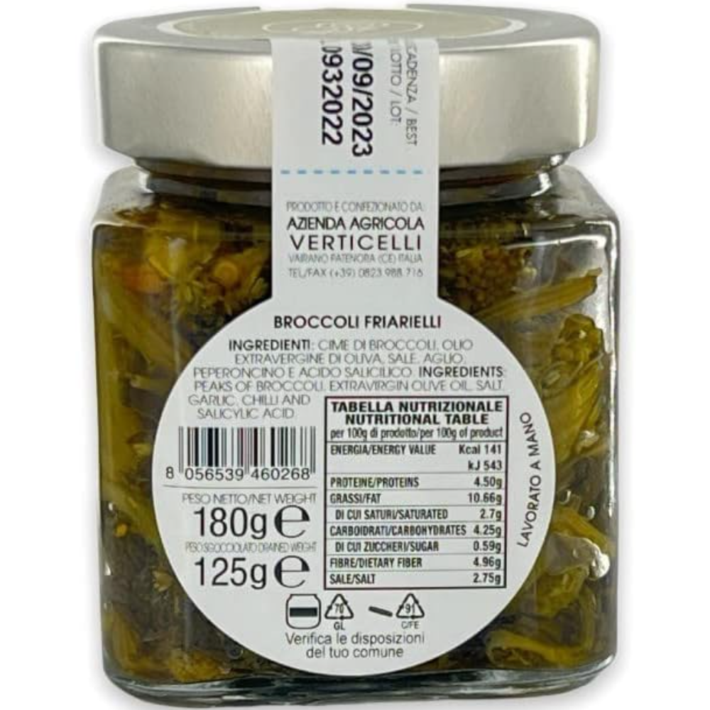 Broccoli Friarielli in Olio EVO - 180g, 580g o 1,7Kg