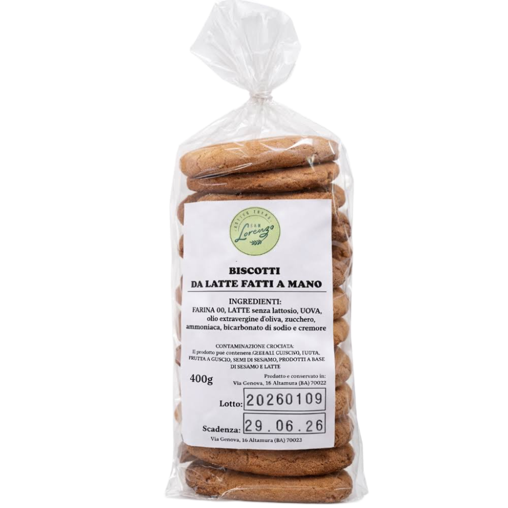 Biscotti da Latte Fatti a Mano - 400g