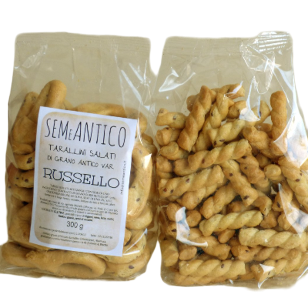 Taralli Salati di Grano Antico Russello - 300g