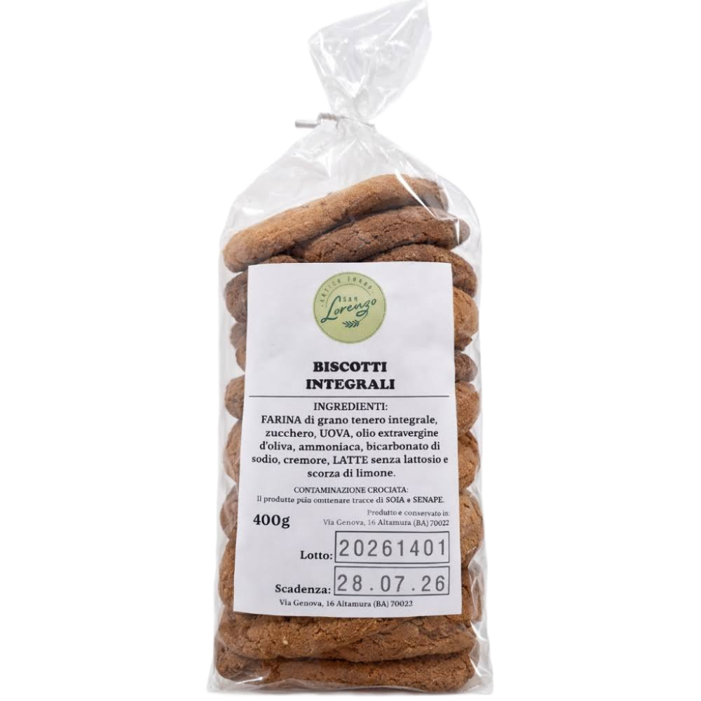 Biscotti Integrali Artigianali - 400g