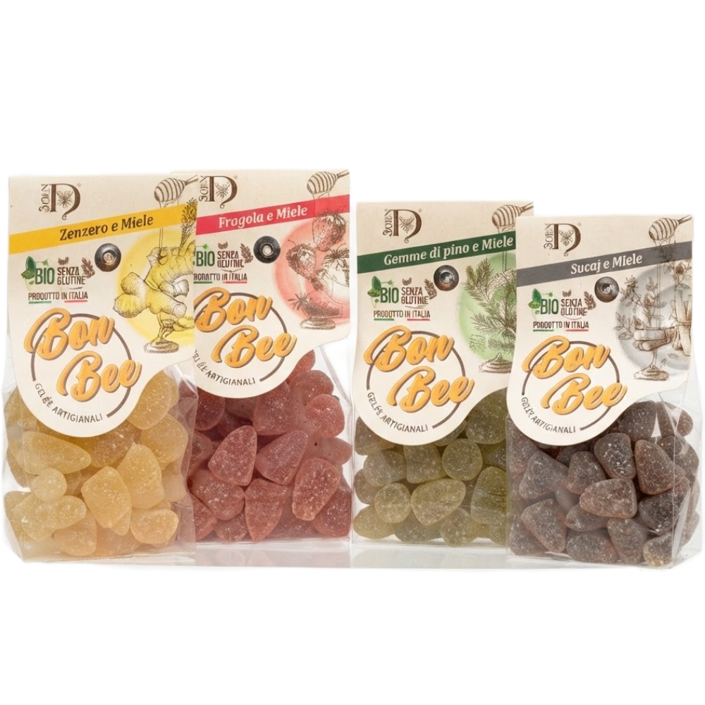 Caramelle Biologiche con Miele di Millefiori di Montagna - 100g
