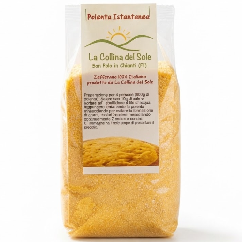Polenta Istantanea di Mais con Zafferano in Stimmi e Cipolla in Granuli - 300g