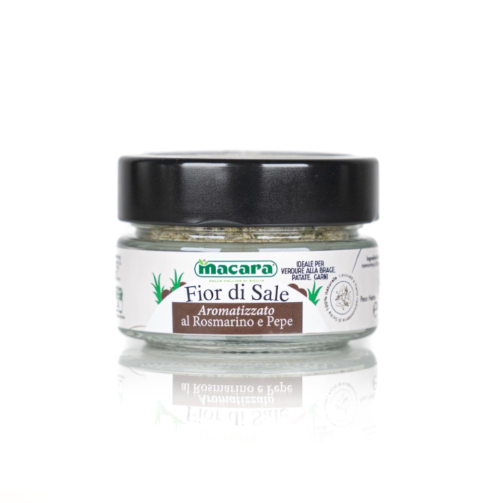 Sale Marino Aromatizzato al Rosmarino e Pepe - 90g