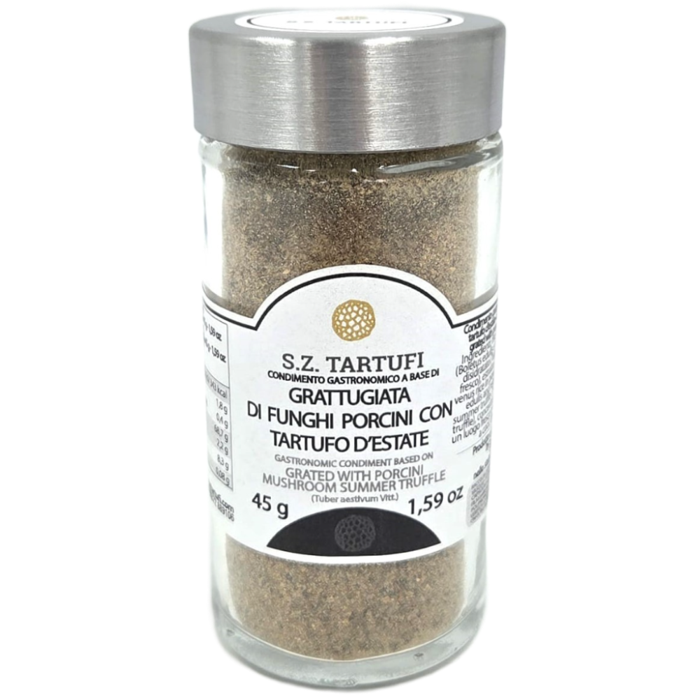 Condimento a Base di Grattugiata di Funghi Porcini con Tartufo d’Estate - 45g