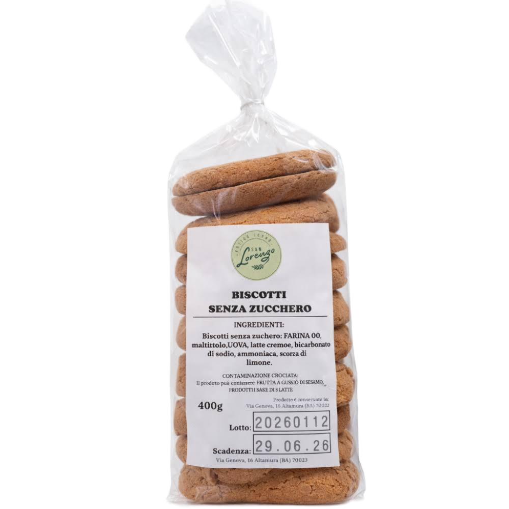 Biscotti Senza Zucchero Artigianali - 400g