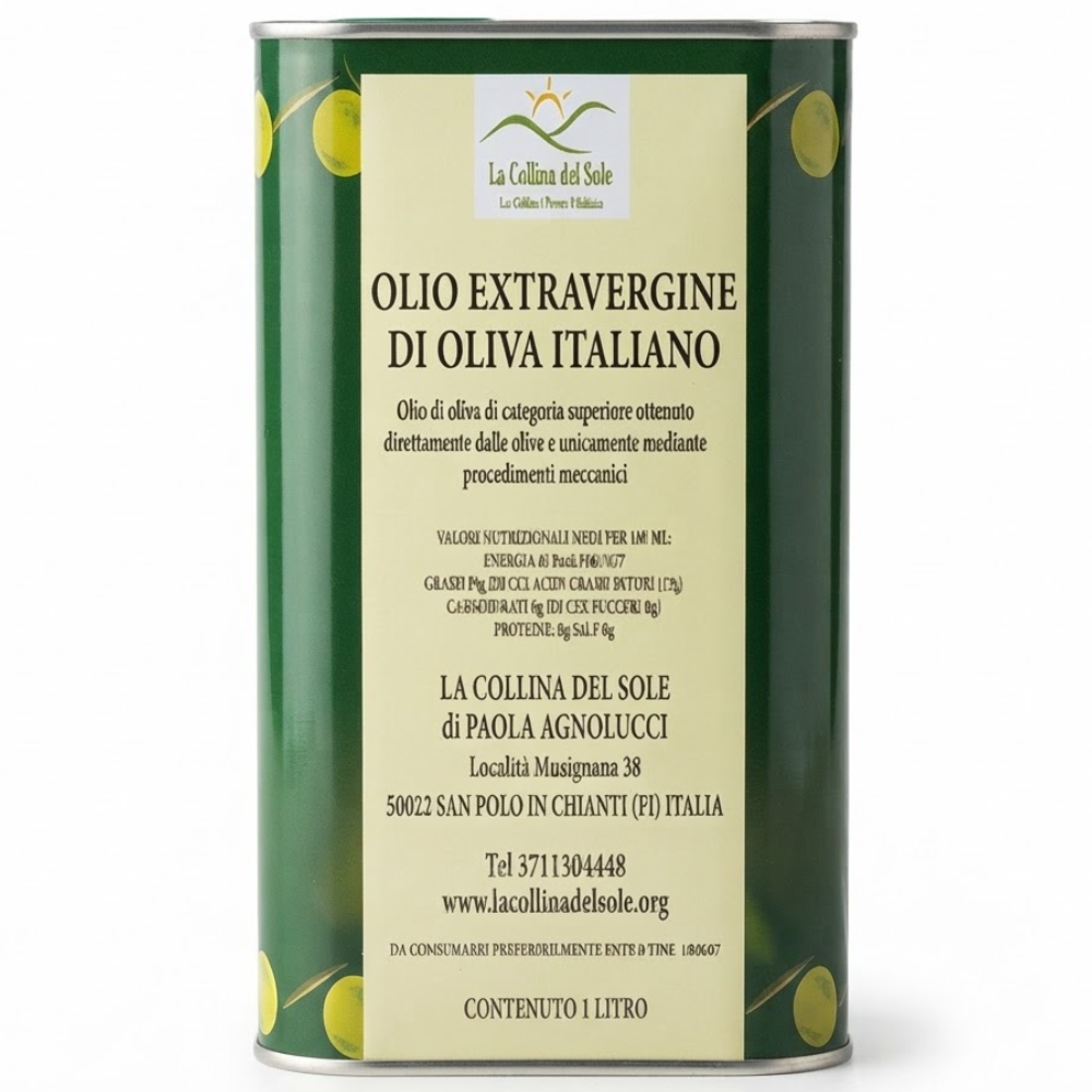 Olio Extravergine di Oliva 100% Italiano Biodinamico - 1 Litro