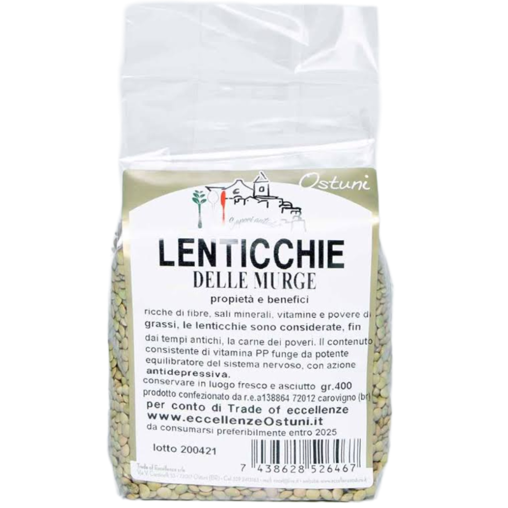 5Kg di Lenticchie delle Murge - 12 Pezzi da 400g